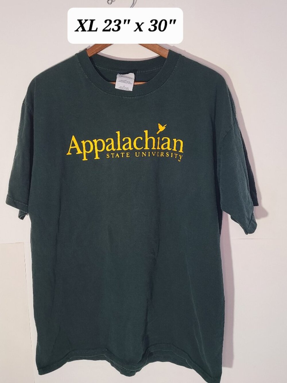 Vintage 90s Appalachian State University Mountaineers Green XL Gildan T-Shirt